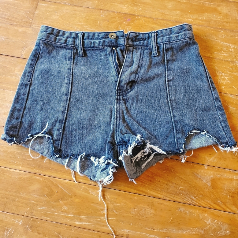 Black Jean shorts
